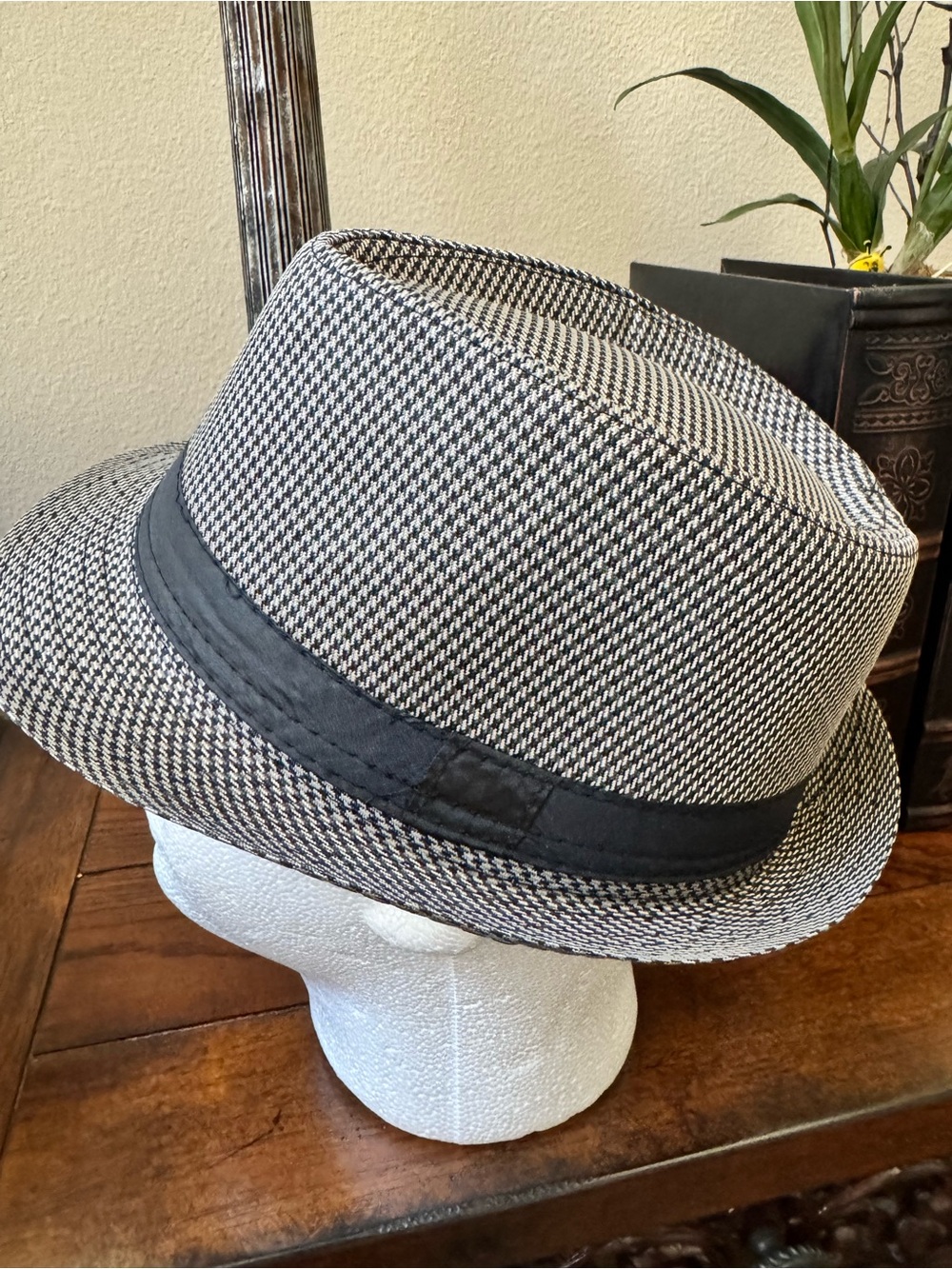 ✅NEW Classic Houndstooth Fedora Various Colors